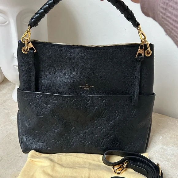 SOLD! 🎉Authentic Louis Vuitton Maida Hobo black leather monogram empriente EUC! - Picture 15 of 16